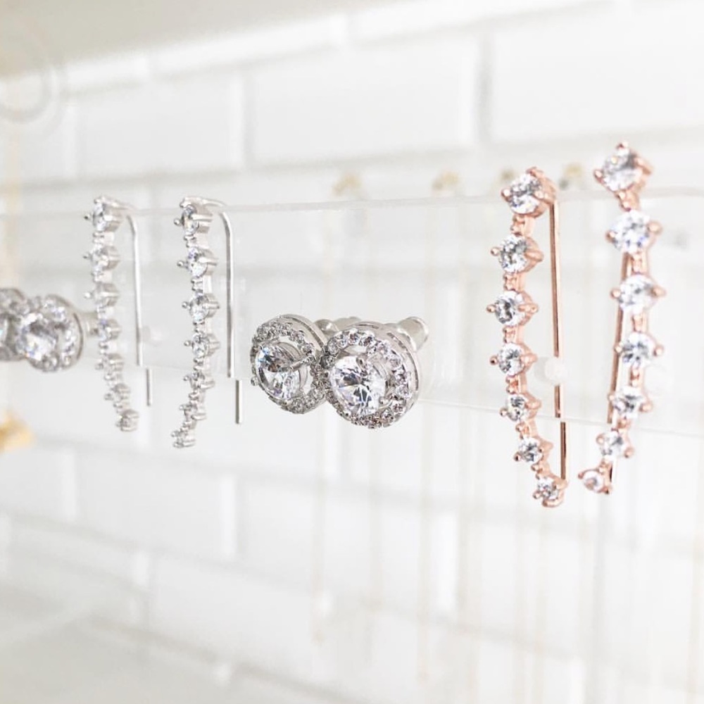 Crystal  stud earrings - Picture 6 of 8